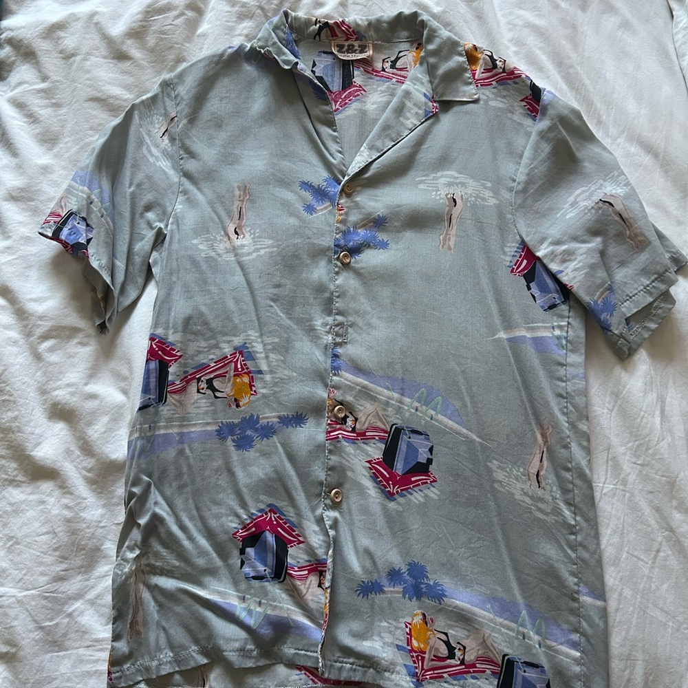 VINTAGE Zeidler & Zeidler Printed Men's Shirt